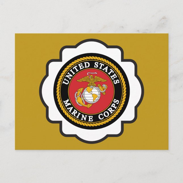 USMC Emblem Seal Postcard (Front)