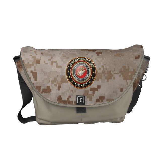 USMC Emblem [Special Edition] [3D] Messenger Bag (Front)