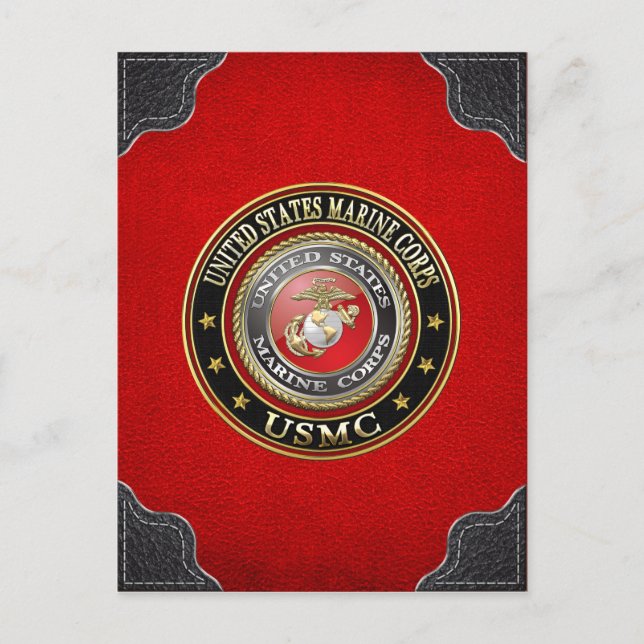 USMC Emblem [Special Edition] [3D] Postcard (Front)
