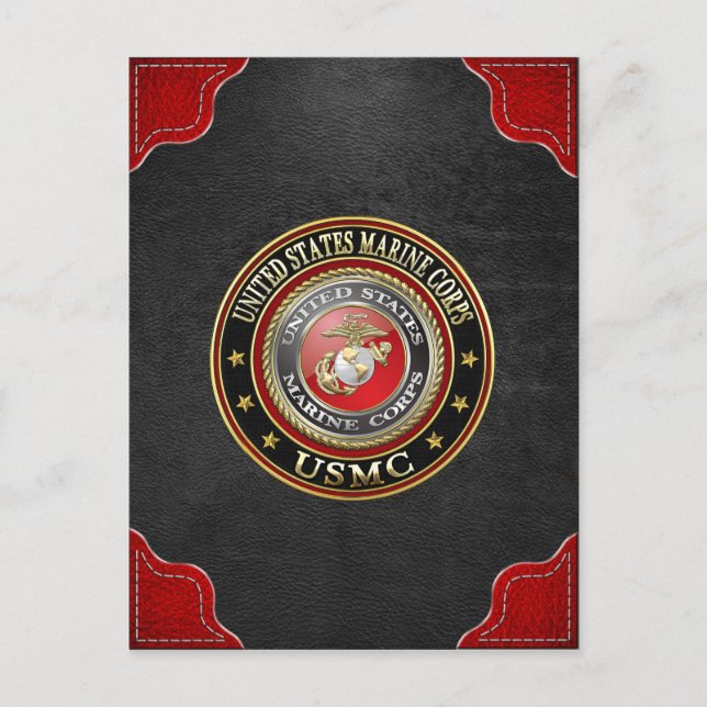 USMC Emblem [Special Edition] [3D] Postcard (Front)