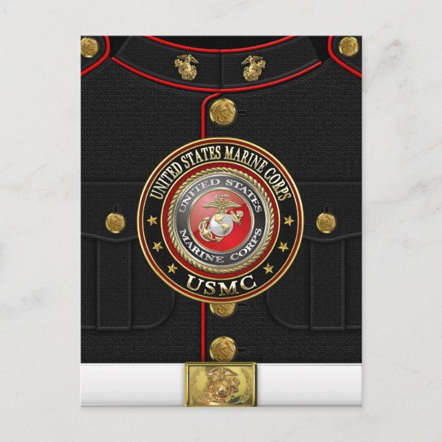 USMC Emblem [Special Edition] [3D] Postcard (Front)