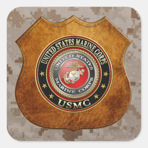 USMC Emblem [Special Edition] [3D] Square Sticker
