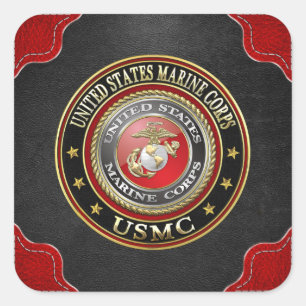 USMC Emblem [Special Edition] [3D] Square Sticker