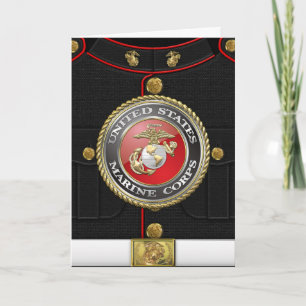 USMC Emblem & Uniform [3D] Card
