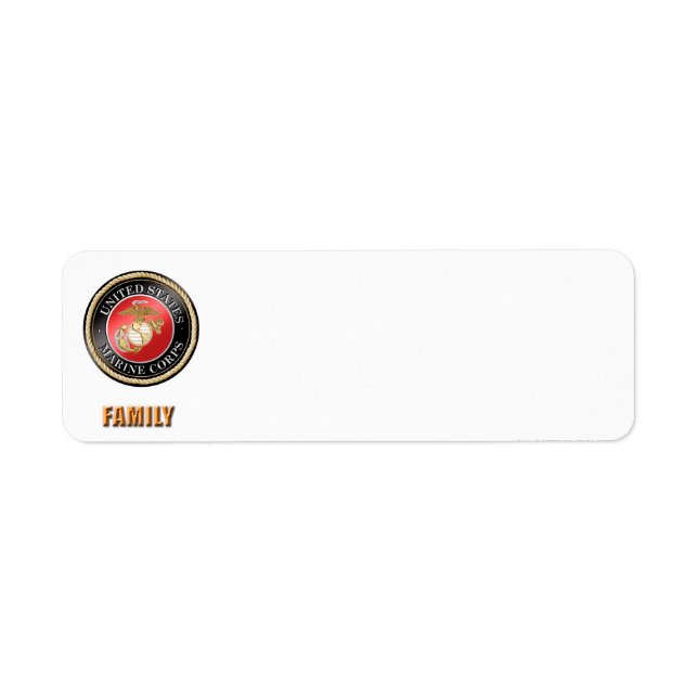 USMC Family Address Lable (Front)