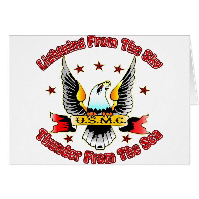 USMC Lightning From The Sky Thunder From The Sea (Front Horizontal)