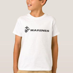 USMC Logo - Black T-Shirt