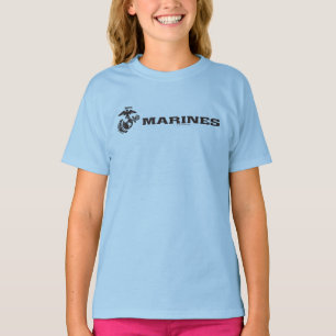 USMC Logo - Black T-Shirt