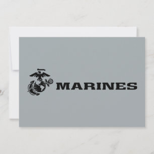 USMC Logo Stacked Black Logo