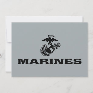 USMC Logo Stacked Black Logo