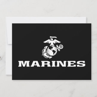 USMC Logo Stacked - White