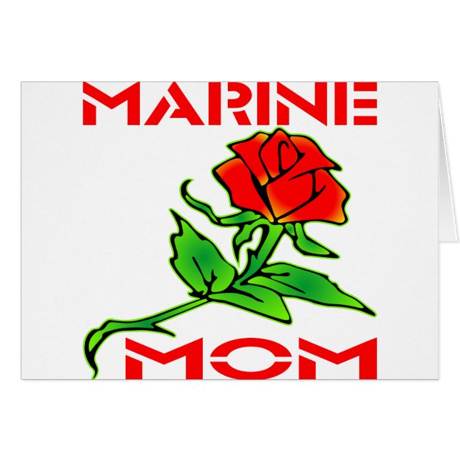 USMC Marine Mum Rose (Front Horizontal)