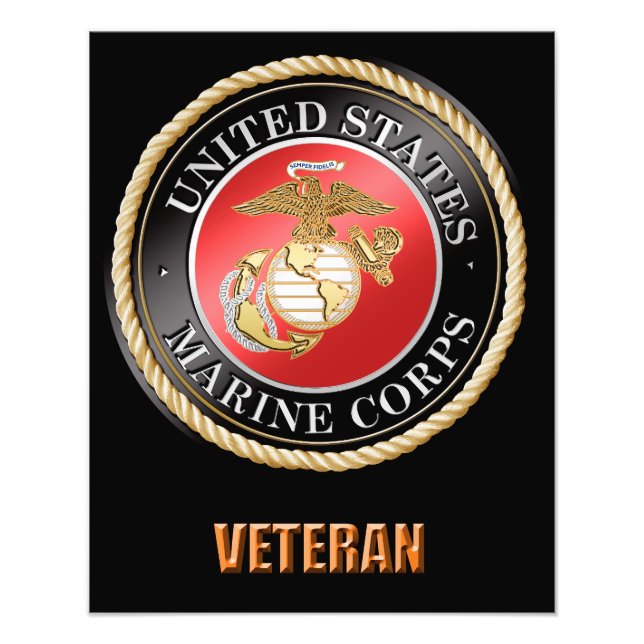 USMC Photo Enlargement Print (Front)