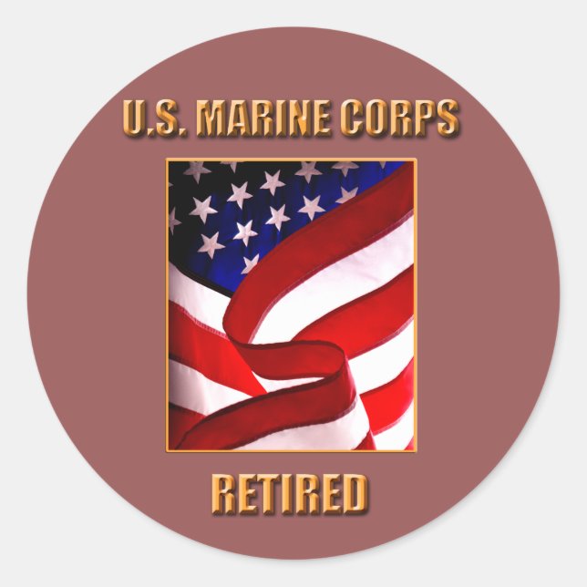 USMC Retired Sticker (Front)