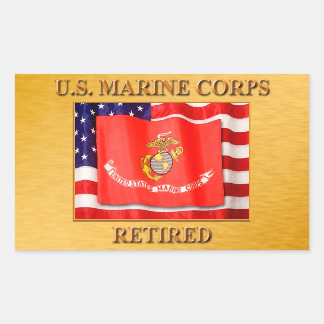 USMC Retired Sticker (Front)