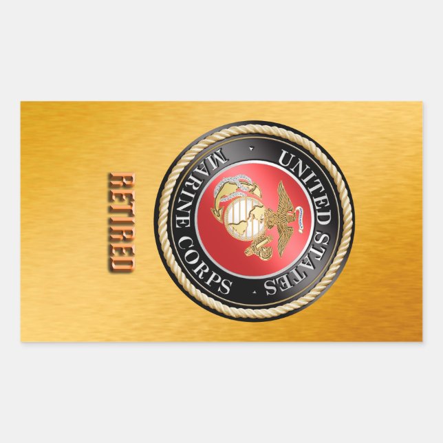 USMC Retired Sticker (Front)