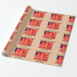USMC Retired Wrapping Paper