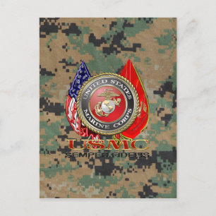 USMC Semper Fi [Special Edition] [3D] Postcard