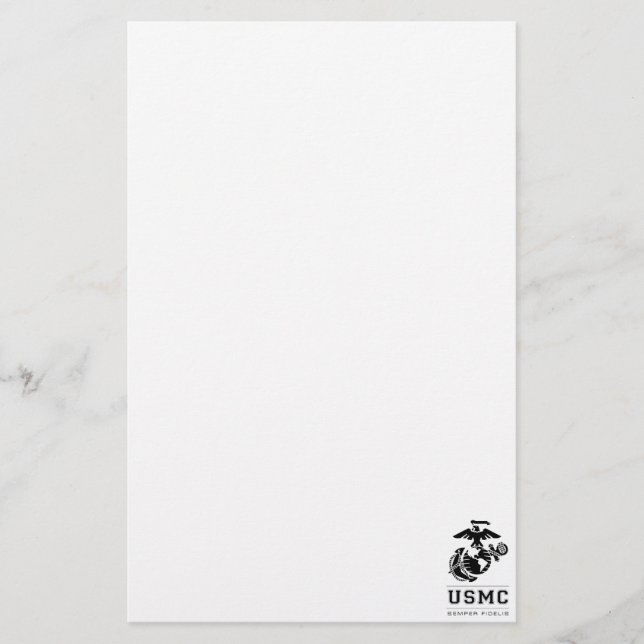 USMC Semper Fidelis [Semper Fi] Stationery (Front)