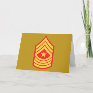 USMC SgtMaj Sergeant Major E-9 Card