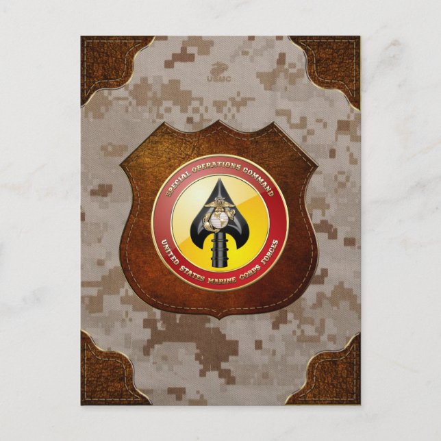 USMC Special Operations Command (MARSOC) [3D] Postcard (Front)