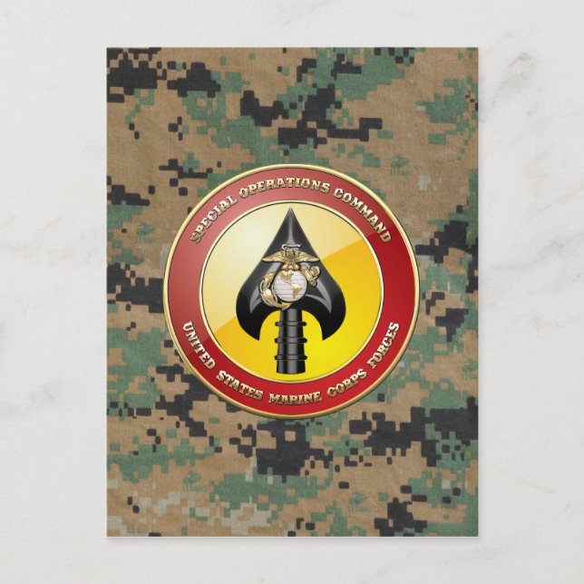 USMC Special Operations Command (MARSOC) [3D] Postcard (Front)