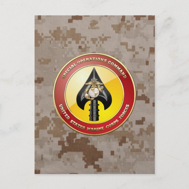 USMC Special Operations Command (MARSOC) [3D] Postcard (Front)