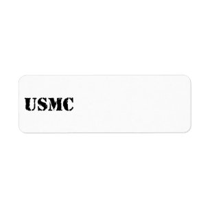 USMC [stencil text]