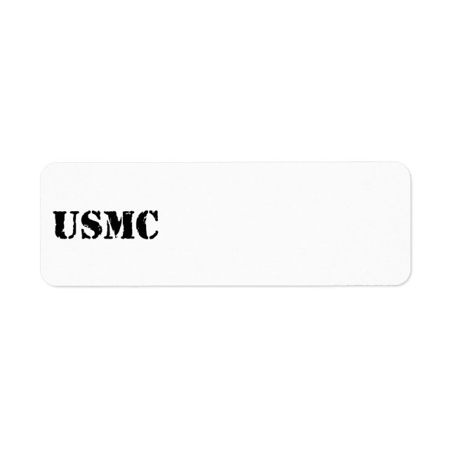 USMC [stencil text] (Front)