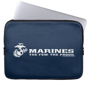 USMC The Few The Proud Logo - White Laptop Sleeve