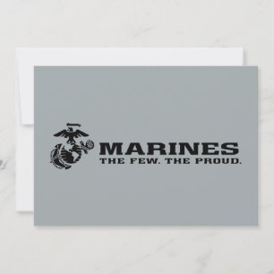 USMC "The Few, The Proud" Stacked Black Logo