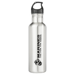 USMC "The Few, The Proud" Stacked Black Logo 710 Ml Water Bottle