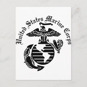 USMC United States Marine Corps Postcard