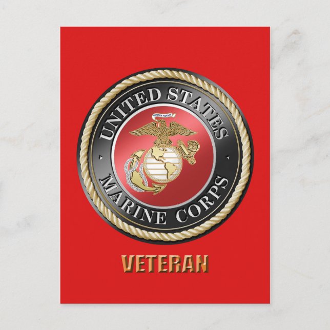 USMC Veteran Postcard (Front)