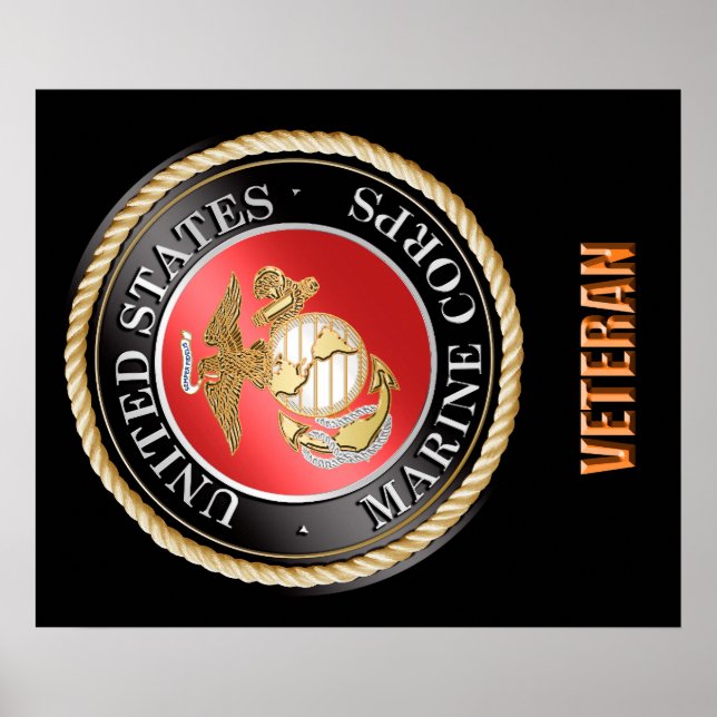 USMC Veteran Poster (Front)