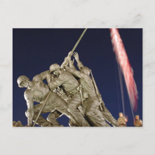 USMC War Memorial Postcard
