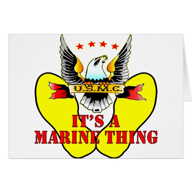 USMC Yellow Footprints It’s A Marine Thing (Front Horizontal)