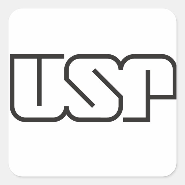 USP (Logo) Square Sticker (Front)