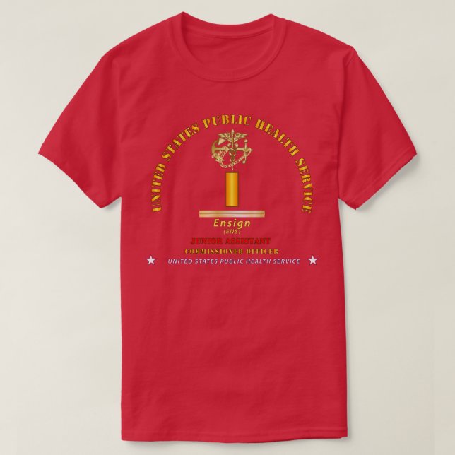 USPHS Rank 01 Ensign Junior Asst T-Shirt (Design Front)