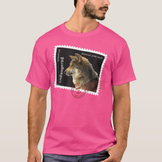 Usps Endangered Species Mexican Grey Wolf Postmark T-Shirt