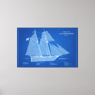 USRC Alexander Hamilton - ABD Canvas Print