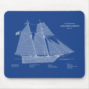 USRC Alexander Hamilton - ABD Mouse Mat