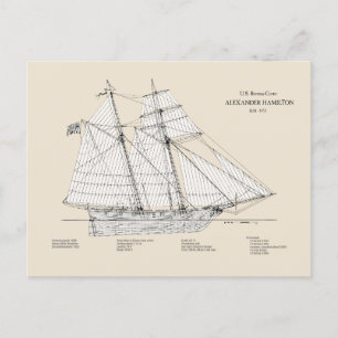 USRC Alexander Hamilton - SBD Postcard
