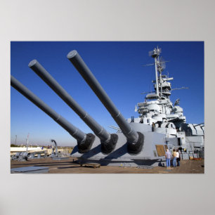 USS Alabama Battleship at Battleship Memorial 2 Poster