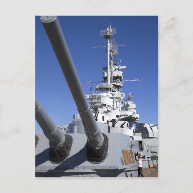 USS Alabama Battleship at Battleship Memorial Postcard (Front)