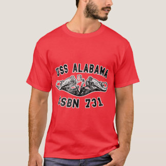 Uss Alabama Ssbn 731 Submarine Badge T-Shirt
