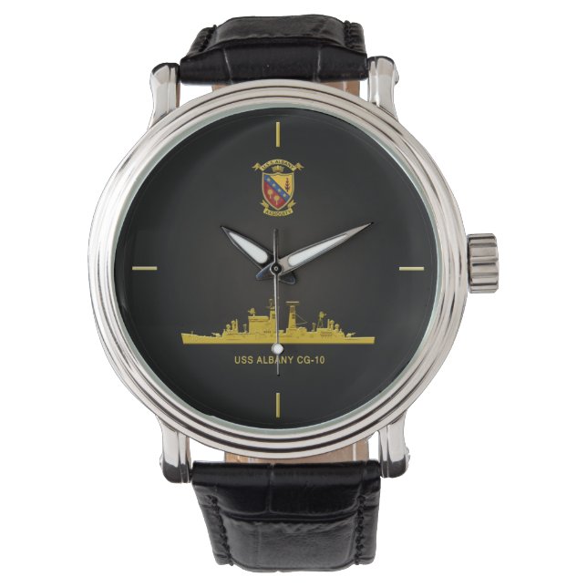 USS ALBANY CG-10 WRIST WATCH (Front)