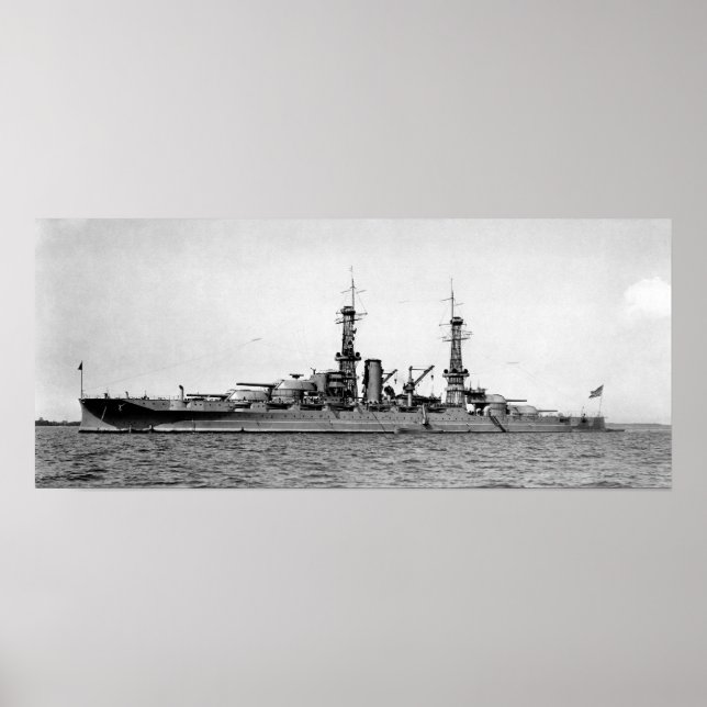 USS Arizona Battleship - Circa 1930 Poster (Front)