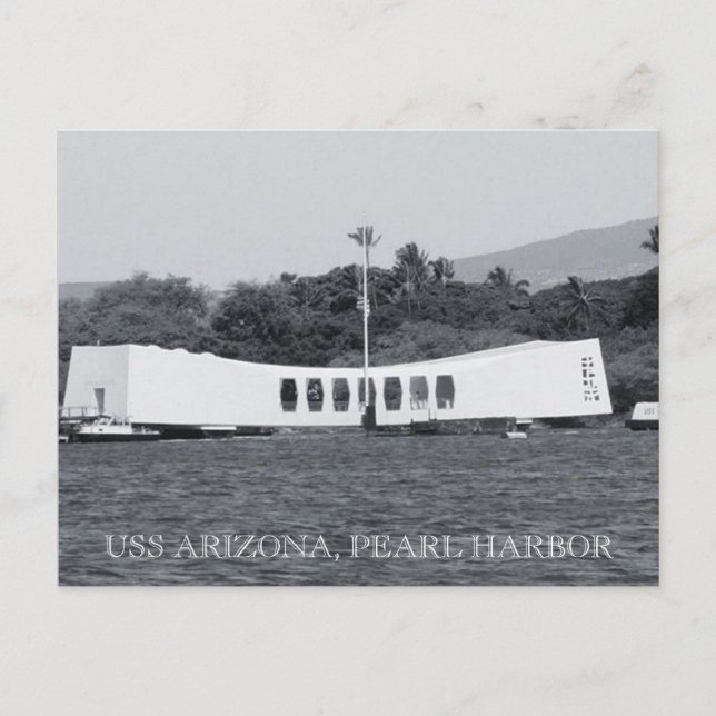 uss arizona pearl harbour postcard (Front)