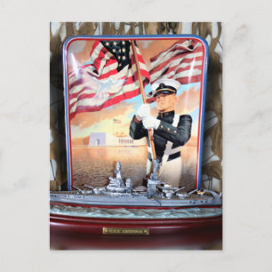 USS Arizona Tribute Postcard